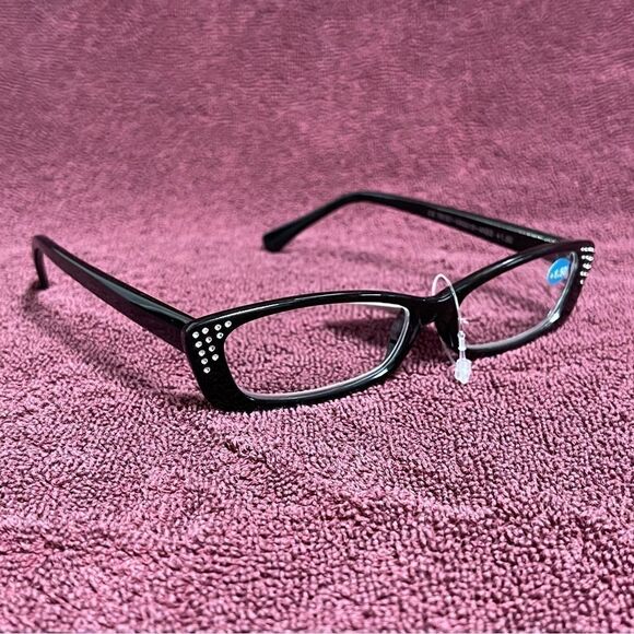 Allen Schwartz ABS Designer Women’s Black Reading Glasses +1.50  NWOB - Picture 2 of 16